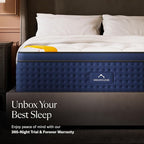 DreamCloud Premier Rest 14" Twin Mattress - Luxury Hybrid Memory Foam - 365 Night Trial - Premium Pressure-Relieving Layers - Forever Warranty - Mattress in a Box - CertiPUR-US Certified