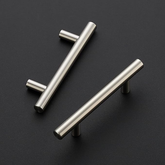 Ravinte 12 Pack 5 inch Kitchen Cabinet Handles Cabinet Pulls Brushed Nickel Stainless Steel Kitchen Drawer Pulls Cupboard Handles 3" Hole Center