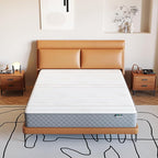 PurrJoys Firm Full Mattress,10 Inch Hybrid Full Mattress in a Box with Gel Memory Foam, Pocket Innerspring, Pressure Relief, Motion Isolation, Non-Fiberglass - Firm