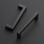 Ravinte 20 Pack 4-1/2 Inch Kitchen Square Cabinet Handles Matte Black Pulls Black Drawer Pulls Kitchen Cabinet Hardware Handles