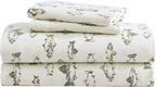Eddie Bauer - King Sheets, Cotton Flannel Bedding Set, Brushed For Extra Softness, Cozy Home Decor (School of Fish, King)