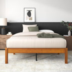 ZINUS Ellie 14 Inch King Bamboo Platform Bed Frame, Wood Slat Support, No Box Spring Needed, Easy Assembly, Brown