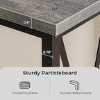 SUPERJARE 70 Inch Console Table with Outlets and USB-C Port, Extra Long Behind Couch Sofa Table with X-Shaped Design, Narrow for Entryway, Living Room, Metal Frame, Wooden Top, Grey