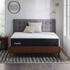 LUCID 12 Inch Memory Foam Mattress - Medium Firm Feel - Infused with Refreshing Bamboo Charcoal and Cooling Gel - Bed in a Box - Temperature Regulating - Pressure Relief - Breathable - Twin Size
