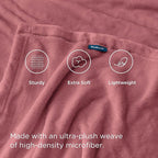 Bedsure GentleSoft Fleece King Size Blankets for Bed Dusty Rose - Soft Lightweight Plush Cozy Fuzzy Luxury Microfiber, 108x90 inches