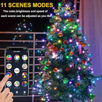 Smart WiFi LED Christmas Lights, APP-Controlled RGB Fairy String Lights, Ideal for Xmas Tree, Garden, Home, Party, Halloween Festival Deco (33ft-100LED)