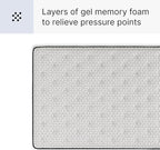 Signature Design by Ashley Limited Edition Pillow Top 13 " Pillow Top Hybrid Mattress with Gel Memory Foam and Edge Support for Cool Sleep and Pressure Relief, Full, Fiberglass Free, Mattress In A Box