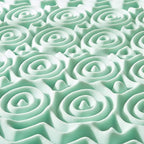 Mellow 1.5 Inch 5-Zone Memory Foam Mattress Topper, Calming Aloe Infusion, Dorm Essentials, Twin