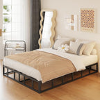 10 Inch Box Spring for Queen Bed High Profile Heavy Duty Metal Queen Box Spring with Fabric Cover, Sturdy Mattress Foundation, Easy Assembly, Noise Free, Black