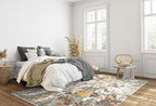 Keen Home Design Area Rugs - 4x6 Non-Shedding, Abstract Rugs for Kitchen, Living Room, Bedroom, Dining Room, Entryway - Size: 4' x 6', Multi