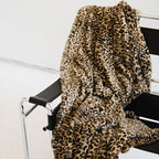 GRACED SOFT LUXURIES Throw Blanket Softest Warm Elegant Cozy Cheetah Faux Fur for Home, Couch, Sofa, Bed, Living Room (Classic Leopard, Large 50" x 60")