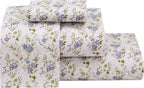 RUVANTI Flannel Sheets Full Size - 100% Cotton Double Brushed Bed Sheets Set, Deep Pockets 16 Inches, All Seasons Breathable & Extra Soft Full Sheets, Warm & Cozy, 4 Piece, Sand Rose