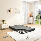 MAF 5 Inch Twin XL Box Spring and Cover Set, Low Profile Metal Box Spring 3500 lbs Black Heavy Duty Metal Mattress Foundation with BoxSpring Cover, No Squeaky, Easy Assembly