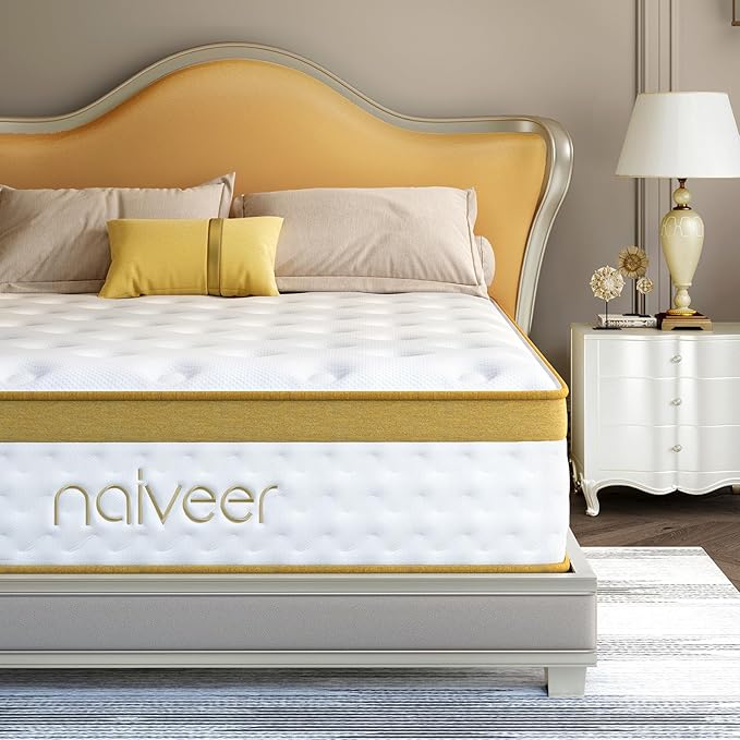 Cooling Gel Memory Foam Hybrid Mattress, 12 Inch Full Size Mattress in A Box with Pocket Springs for Back Pain & Pressure Relief, Medium Firm Feeling with CertiPUR-US Certified Foam