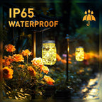 GIGALUMI Solar Mason Jar Lights, 12 Pack 30 Led String Fairy Lights Garden Lights Outdoor Waterproof Metal Lid Hanging Solar Lanterns for Outdoor, Garden, Patio, Lawn, Balcony Decoration