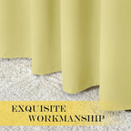 NICETOWN Paler Yellow Room Darkening Curtains 102 inch Length, Grommet Energy Saving Thermal Drapes Sound Reducing Heat Blocking Window Treatments for Living Room, 2 Panels, W52 x L102