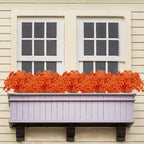 20 Bundles Artificial Fall Flowers No Fade Faux Autumn Plants Fake Flowers No Fade Faux Plastic Plants Thanksgiving Harvest Decoration (Fall Red)