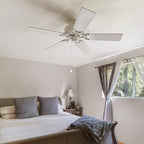 Ceiling Fan Pull Chains (2 Pieces), White, 13.6 Inches Extension, Fit All Standard Ceiling Fans and Light Fixtures Copper, Versatile Use, Modern Design