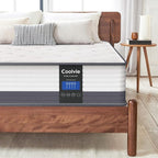 Coolvie Full Size Mattress 10 Inch Hybird Mattresses Full Bed Size Built in Pocketed Coils and Gel Memory Foam Layer, Low Motion Transfer & Breathable Bed Mattress in A Box