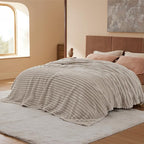 Bedsure GentleSoft California King Size Blanket for Bed - Cozy Soft Blankets for Women, Cute Large Throws for Girls, Linen, 102x96 Inches