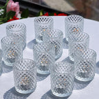 Woho 24pcs Clear Votive Candle Holders, Glass Tea Lights Candle Holder for Wedding Decor, Tealight Candle Holder for Gift Home Decoration