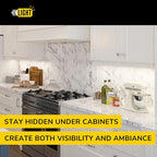 GETINLIGHT 12-inch Hardwired Only LED Under Cabinet Lighting, Daylight White(5000k), Dimmable, Matte White Finished, ETL Listed, IN-0201-11-WH-50