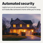 Amazon Basics Smart Indoor LED Light Bulb, Sunset-to-Midnight Activated, Works with Alexa Only, Tunable White, 7.5 W, 1-Pack