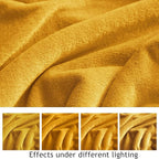 KMUSET Fleece Blanket Honey Yellow Lightweight Super Soft Cozy Fuzzy Bed Blankets Microfiber Factory Shop