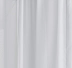 LinenZone Silver Window Scarf Valance in 360 Inch Size. Use Window Scarves as Canopy Bed or Backdrop Curtains, Curtain Scarf, or Sheer Fabric for Draping. (Amazing 55 x 360, Silver)