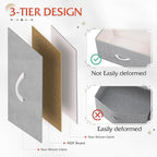 WLIVE Fabric Dresser for Bedroom with Open Shelves, Tall Dresser with 8 Drawers, Storage Tower with Fabric Bins, Chest of Drawers for Closet, Living Room, Hallway, Light Gray