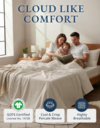 LANE LINEN Twin Bed Sheets, 100% Organic Cotton Sheets Twin Size, 3Pc Twin Bed Sheet, Hotel Quality Bed Sheet Set, Bedding Sheet & Pillowcases, Deep Pockets Upto 15" - Glacier Grey