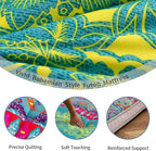 MAXYOYO Twin Futon Floor Mattress Shikibuton Sleeping Mats for Adults, Floor Futon with High-Density Foam, Portable Mattress for Living Room, Guest Room, Bohemian B