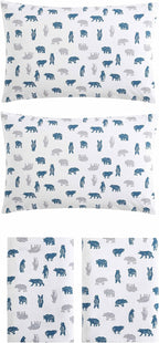 Eddie Bauer- Twin XL Sheet Set, Cotton Flannel Bedding Set, Brushed for Extra Softness, Cozy Home Décor (Bear Mountain Grey, Twin XL)