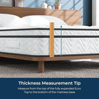 Vesgantti King Size Mattress 14 Inch, Fiberglass-Free | Cool Sleep Hybrid Mattress in a Box - Memory Foam & Pocket Springs, Ergonomic Design, Pressure Relief, Medium Firm Feel, 76"×80"×14"