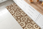 Custom Length Cut to Size Modern Farmhouse Carpet Runner Rug for Hallways, Non Slip Rubber Backed, 31 inch Wide X Customized Length, Geo Brown, 31 inch X 5 feet