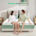 Novilla Twin Mattress, 10 Inch Hybrid Mattress in a Box, Gel Inflation Memory Foam with Pocket Coils Innerspring for a Cozy Night, Pillow Top Twin Size Mattresses, Medium Firm & Fit The Body's Curves