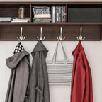 IBosins 18 Pack Big Heavy Duty Three Prongs Coat Hooks Wall Mounted with 36 Screws Wall Hooks Retro Double Utility Rustic Hooks for Coat, Backpack, Towel, Robe