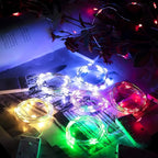 Brightown 12 Pack LED Fairy Lights, Waterproof, Red, 7 Feet, 20 LEDs, Battery Operated, Flexible Silver Wire, Safe, Energy Saving, Long-Lasting, Indoor and Outdoor Use
