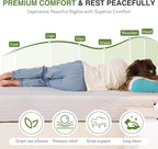 Twin Mattress in a Box, 5 inch Mattresses Made in USA for Kids Bed Single Size Daybed Individual Bunk, Memory Foam Medium Firm,