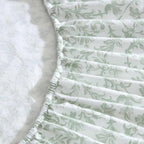Laura Ashley - Flannel Sheets King Size, Anti-Pilling & Wrinkle Resistant Cotton, Touchably Soft for All-Season Comfort - Bed Sheets with Matching Pillowcases & Fitted Sheet (Brinna Green)