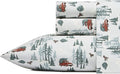 Eddie Bauer - Twin Sheets, Cotton Flannel Bedding Set, Brushed For Extra Softness, Cozy Home Decor (Tree Farms, Twin)