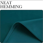 NICETOWN Teal Blackout Curtains 84inch Length 2 Panels Set, Grommet Chic Thermal Insulated Room Darkening Window Treatments for Bedroom/Living Room, W52 x L84