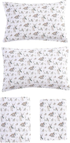 Eddie Bauer - Full Sheets, Cotton Flannel Bedding Set, Brushed For Extra Softness, Cozy Home Decor (Woodland Friends, Full)