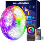 Led Lights for Bedroom 50ft Music Sync Color Changing Led Strip Lights with 60 Key Remote and App Control RGB Led Light Strip for Home Party Room Decoration