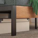 ZINUS Olivia Metal and Bamboo Platform Bed Frame, No Box Spring Needed, Wood Slat Support, Easy Assembly, Twin