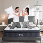Full Mattress, 12 Inch Memory Foam Hybrid Mattress Full Size, Pocket Spring Mattresses in a Box for Motion Isolation, Edge Support, Pressure Relief, Medium Firm, CertiPUR-US