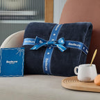 Bedsure GentleSoft Fleece Blanket Twin Size Navy Blue - 300GSM Lightweight Plush Fuzzy Cozy Soft Warm Blanket for Bed, Sofa, Couch, Travel, Camping, 60x80 inches