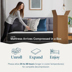 Lucid 8 Inch Memory Foam Mattress - Medium Plush Feel - Infused with Refreshing Bamboo Charcoal and Cooling Gel - Bed in a Box - Temperature Regulating - Pressure Relief - Breathable - Full Size