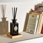M&SENSE 6.3 oz Large Reed Diffuser Set | Oud Wood Scent Oil Diffuser with Sticks | Hotel Collection Non-Toxic Essential Oil |for Bedroom Bathroom Living Room