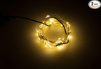 Karlling USB Plug in LED Fairy Lights,2 Packs of 100 LED Bulbs 33 Ft Silver Wire Waterproof Starry String Lights for Bedroom Patio Garden Party Wedding Commercial Lighting (Warm White)